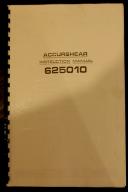 Accurshear-Accurshear 10 ga. x 10\' Mdl. 613510 Shear Instruction Manual-613510-03